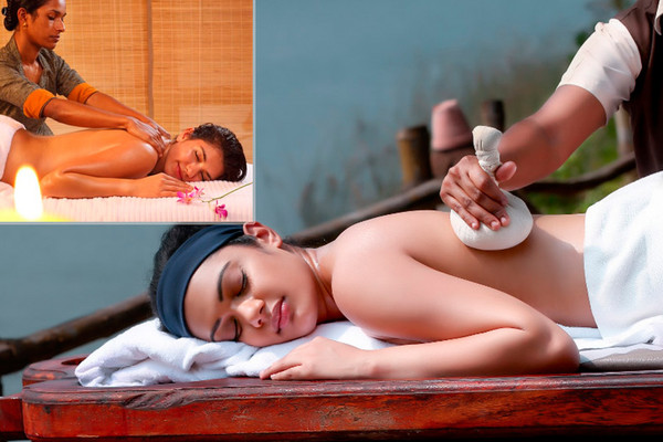 Indien Reise (Südindien)  Genießen Sie erst einmal optional die Massagen und Ayurveda-Anwendungen in diesem herrlichen Natur-Resort. 