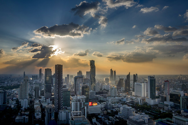 Bangkok Skyline, Zentrum der Stadt