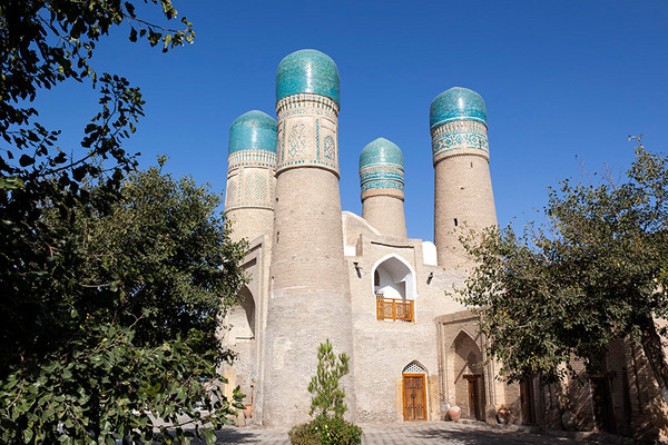 Usbekistan Reise  Die Medrese Chor Minor in Buchara