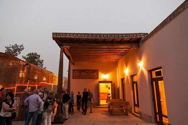 Usbekistan Reise  Eines unserer Hotels in Chiwa