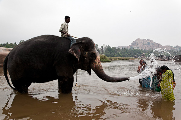 Indien Reise (Südindien)  So kann man auch duschen