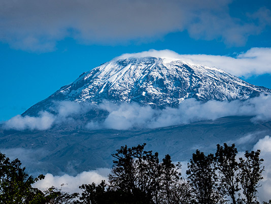 Schnee auf dem Kilimanjaro